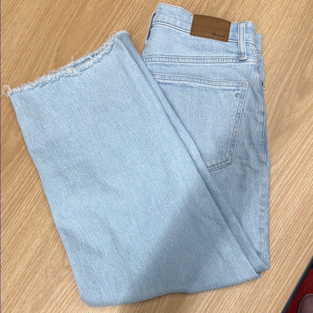 Madewell Blue Ankle Cropped Jeans Classic Style